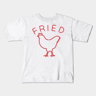 FRIED CHICKEN NEON SIGN Kids T-Shirt